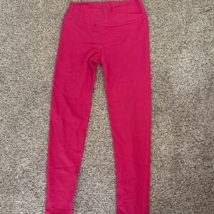 Athleta Girls' Bright Pink Performance Leggings